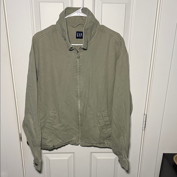 GAP Other - GAP Mens Harrington Green Zip-Up Canvas Jacket